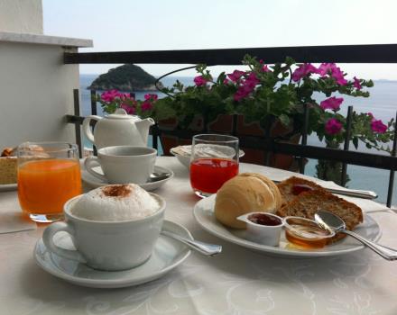 Breakfast from terrace
